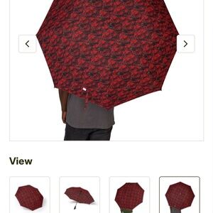 Cover me in Roses Design Red Rose Pattern Umbrella